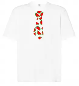 Футболка Оверсайз Проковтнула кавун Белый фото