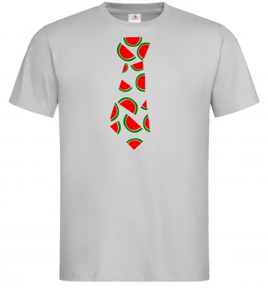 Чоловіча футболка Кавун Сірий фото