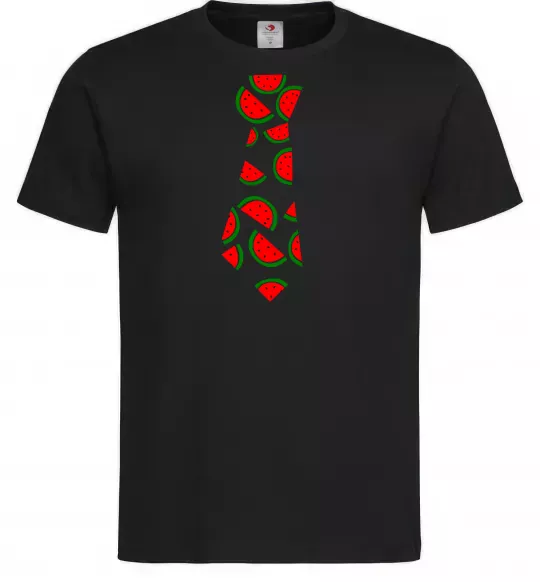 Чоловіча футболка Кавун Чорний фото