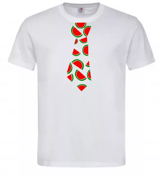 Чоловіча футболка Кавун Білий фото