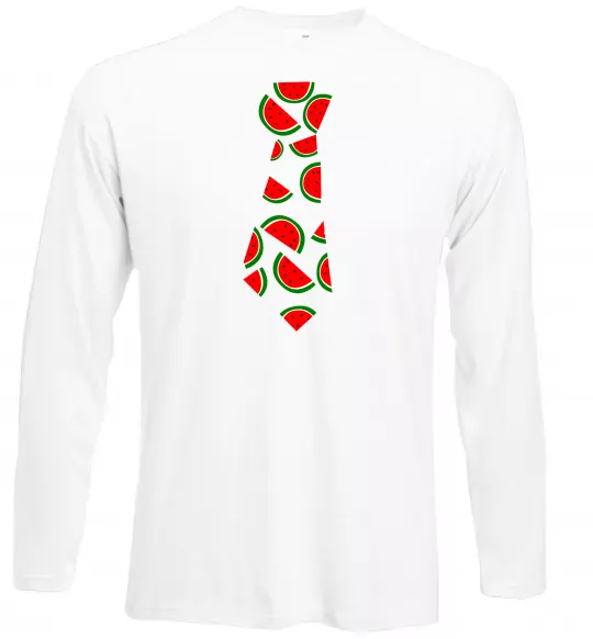 Лонгслив Кавун Белый фото