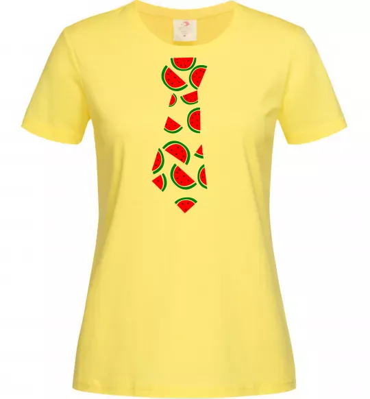 Женская футболка Кавун Лимонный фото