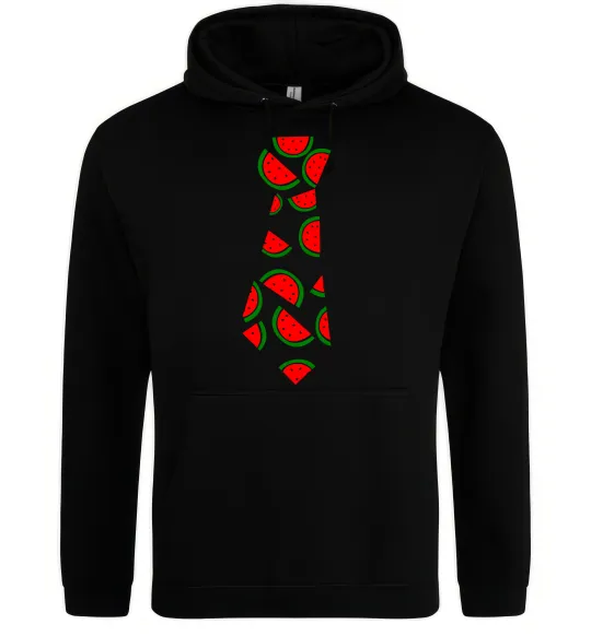 Чоловіча толстовка (худі) Кавун Чорний фото