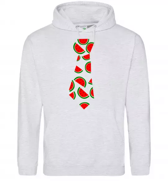 Жіноча толстовка (худі) Кавун Сірий меланж фото