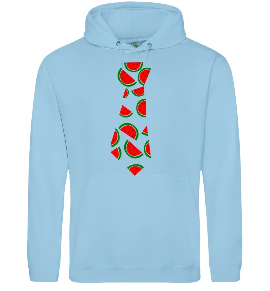 Женская толстовка (худи) Кавун Голубой фото