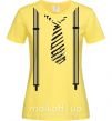 Женская футболка Галстук и Подтяжки Лимонный фото