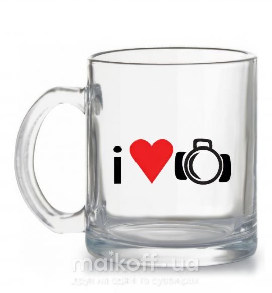 Чашка стеклянная PHOTO Прозрачный фото