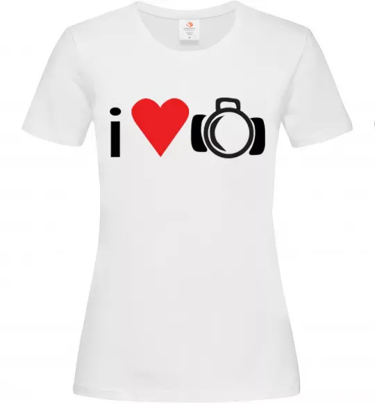 Женская футболка PHOTO Белый фото