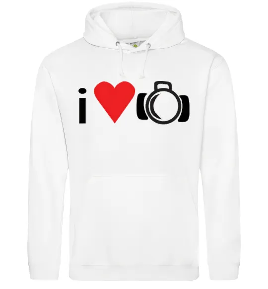 Чоловіча толстовка (худі) PHOTO Білий фото