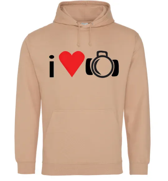 Чоловіча толстовка (худі) PHOTO Пісочний фото