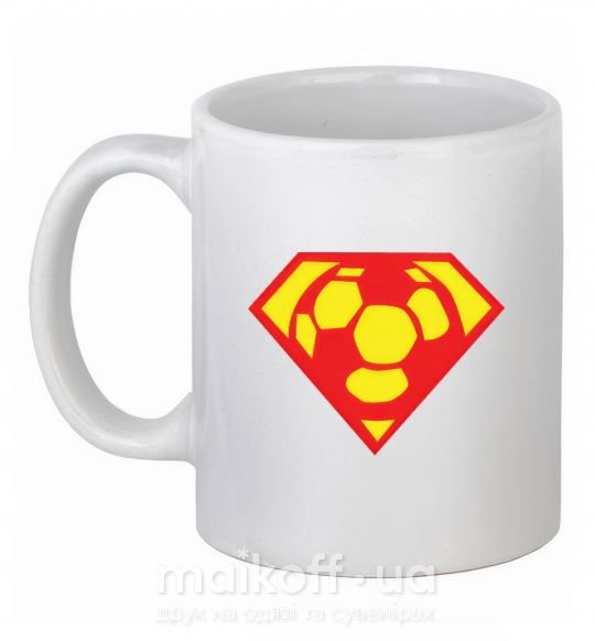 Чашка керамическая SUPER BALL! Белый фото