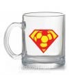 Чашка скляна SUPER BALL! Прозорий фото