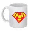 Чашка керамическая SUPER BALL! Белый фото