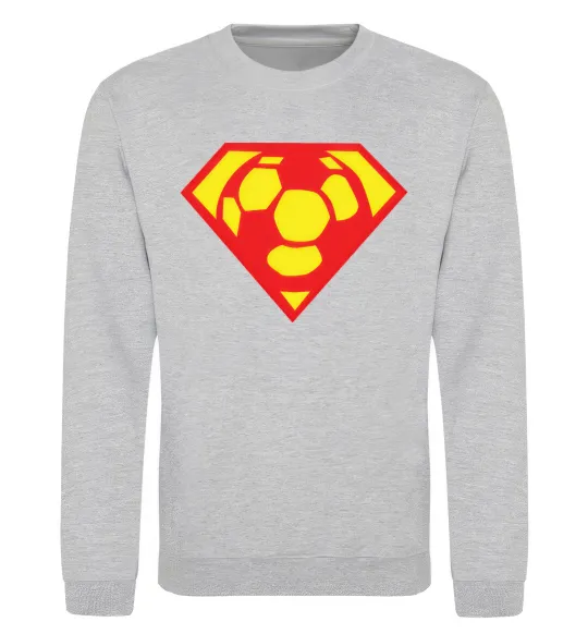 Світшот SUPER BALL! Сірий меланж фото