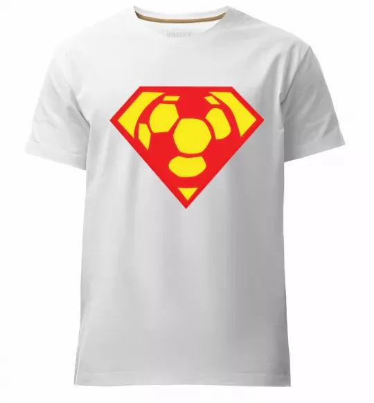 Чоловіча преміум футболка SUPER BALL! Білий фото