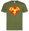 Мужская футболка SUPER BALL! Оливковый фото
