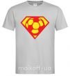 Мужская футболка SUPER BALL! Серый фото