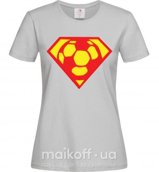 Жіноча футболка SUPER BALL! Сірий фото