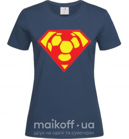Жіноча футболка SUPER BALL! Темно-синій фото