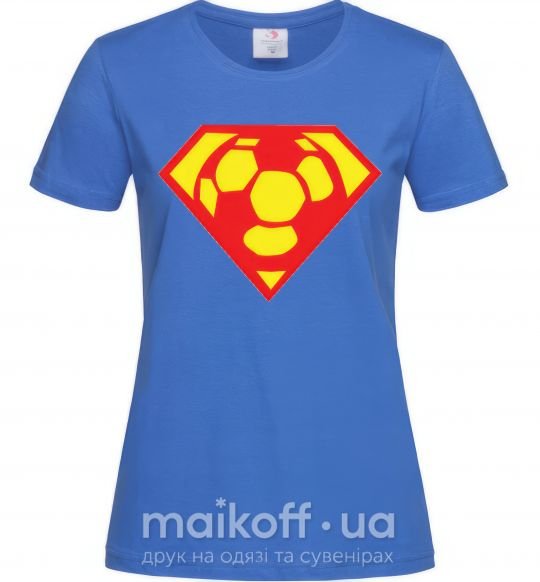 Жіноча футболка SUPER BALL! Яскраво-синій фото