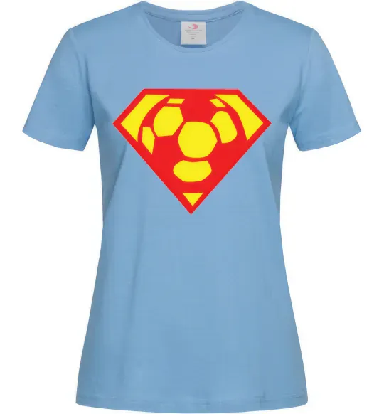 Женская футболка SUPER BALL! Голубой фото