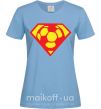 Жіноча футболка SUPER BALL! Блакитний фото