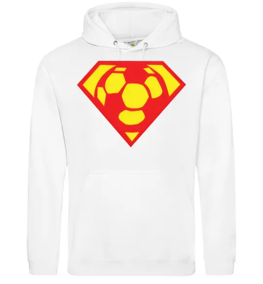 Женская толстовка (худи) SUPER BALL! Белый фото