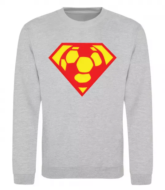 Свитшот SUPER BALL! Серый меланж фото