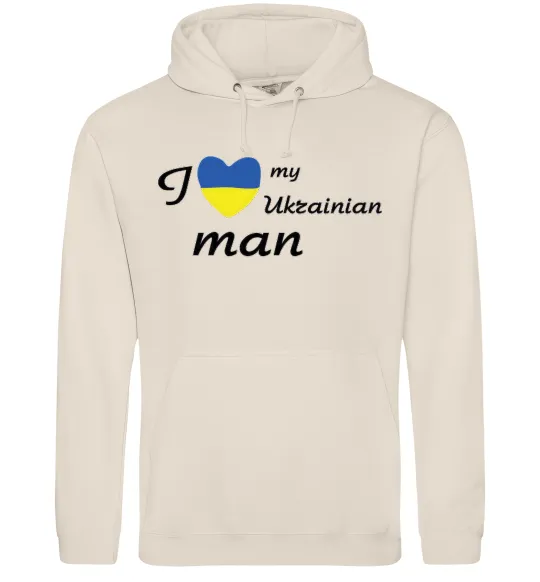 Женская толстовка (худи) I love my Ukrainian man Таш фото