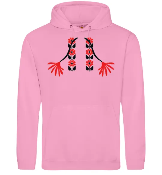 Мужская толстовка (худи) Червона вишиванка Розовый фото