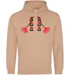 Мужская толстовка (худи) Червона вишиванка Песочный фото