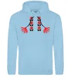 Женская толстовка (худи) Червона вишиванка Голубой фото