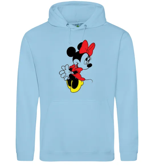 Женская толстовка (худи) DANCING MINNIE Голубой фото