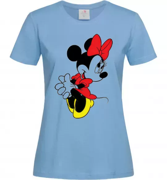 Жіноча футболка DANCING MINNIE Блакитний фото