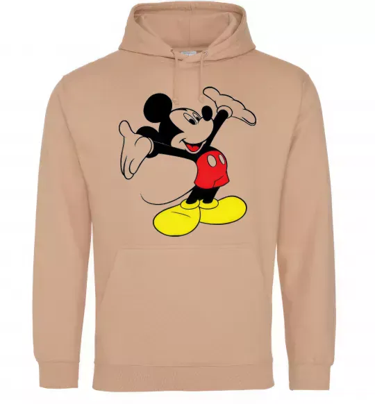 Чоловіча толстовка (худі) DANCING MICKEY Пісочний фото