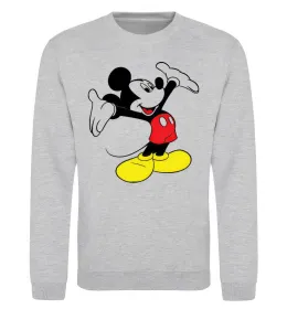Свитшот DANCING MICKEY Серый меланж фото