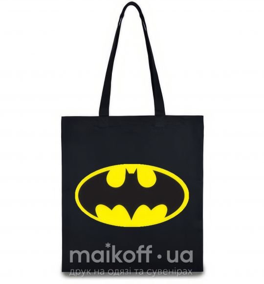 Эко-сумка BATMAN оригинальный лого Черный фото