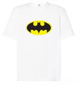 Футболка Оверсайз Batman cartoon Белый фото