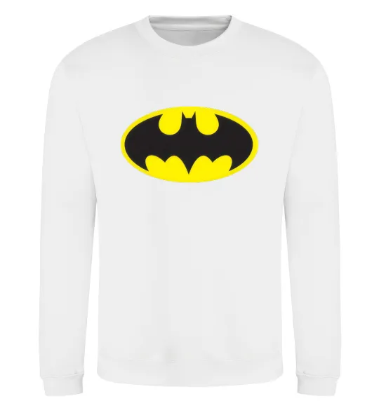 Свитшот BATMAN лого Белый фото
