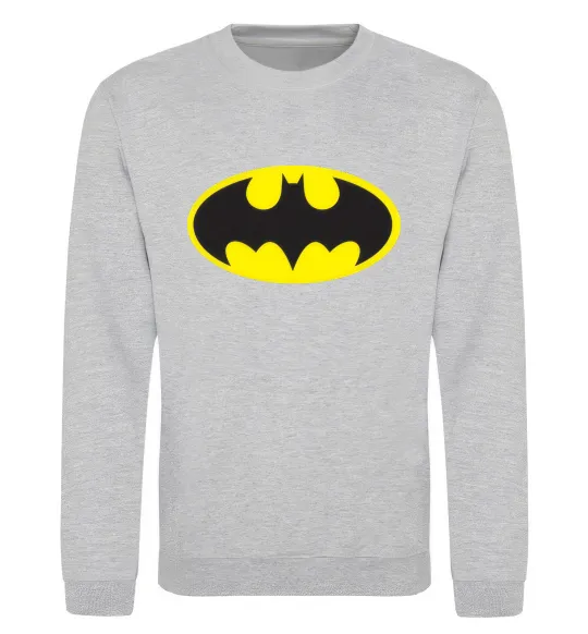Свитшот BATMAN лого Серый меланж фото