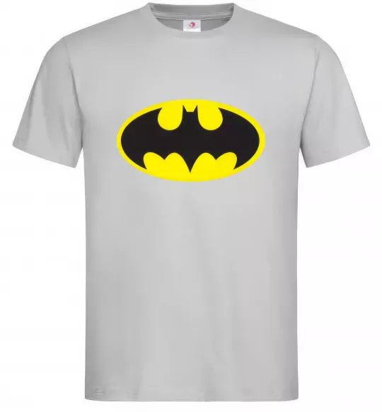 Чоловіча футболка BATMAN лого Сірий фото