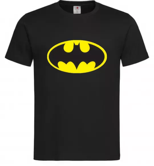 Чоловіча футболка BATMAN лого Чорний фото