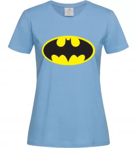 Женская футболка BATMAN лого Голубой фото