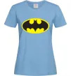 Женская футболка BATMAN лого Голубой фото