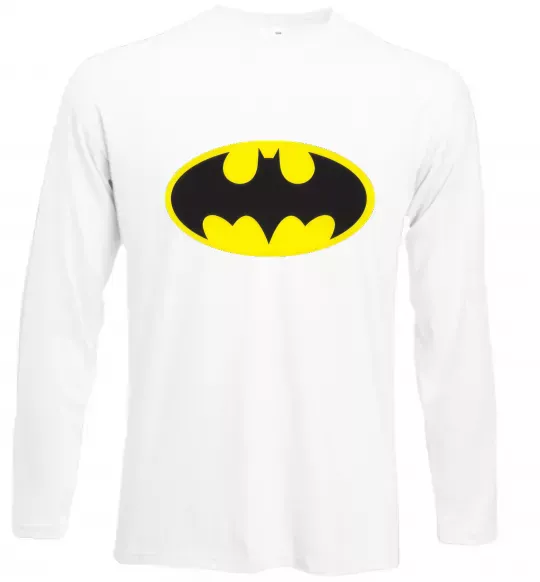 Лонгслів BATMAN лого Білий фото