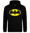 Мужская толстовка (худи) BATMAN лого Черный Мужская толстовка (худи) BATMAN лого Черный фото