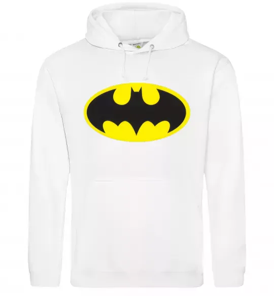Женская толстовка (худи) BATMAN лого Белый фото