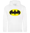 Женская толстовка (худи) BATMAN лого Белый фото