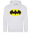 Женская толстовка (худи) BATMAN лого Серый меланж фото