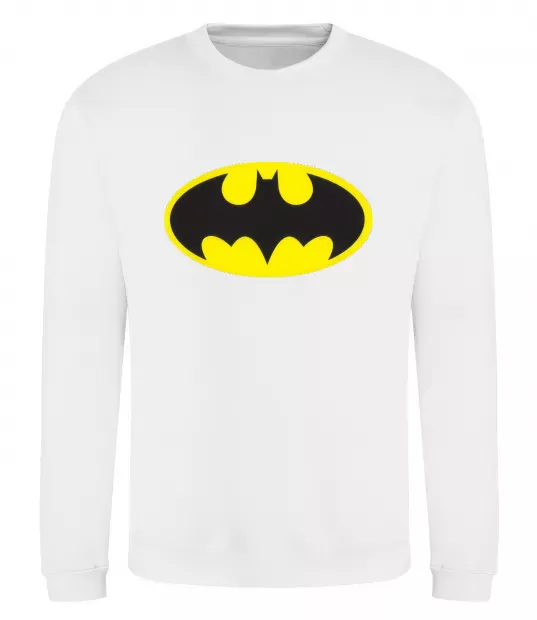 Свитшот BATMAN лого Белый фото